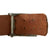 Original German WWII SS EM/NCO Black Leather Waist Belt with Painted Steel Buckle Original Items