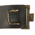 Original German WWII SS EM/NCO Black Leather Waist Belt with Painted Steel Buckle Original Items