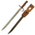 Original Japanese WWII Early Arisaka Type 30 Hooked Quillon Bayonet by Kokura Arsenal with Scabbard & Rubberized Canvas Frog Original Items