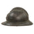 Original French WWI Model 1915 Adrian Helmet in Horizon Blue with Artillery RF Badge and 2nd Pattern Liner Original Items