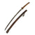 Original WWII Japanese Type 98 Shin-Gunto Katana Sword by MASAYUKI with Leather Covered Wooden Scabbard Original Items