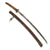 Original WWII Japanese Type 98 Shin-Gunto Katana Sword by MASAYUKI with Leather Covered Wooden Scabbard Original Items