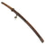 Original WWII Japanese Type 98 Shin-Gunto Katana Sword by MASAYUKI with Leather Covered Wooden Scabbard Original Items