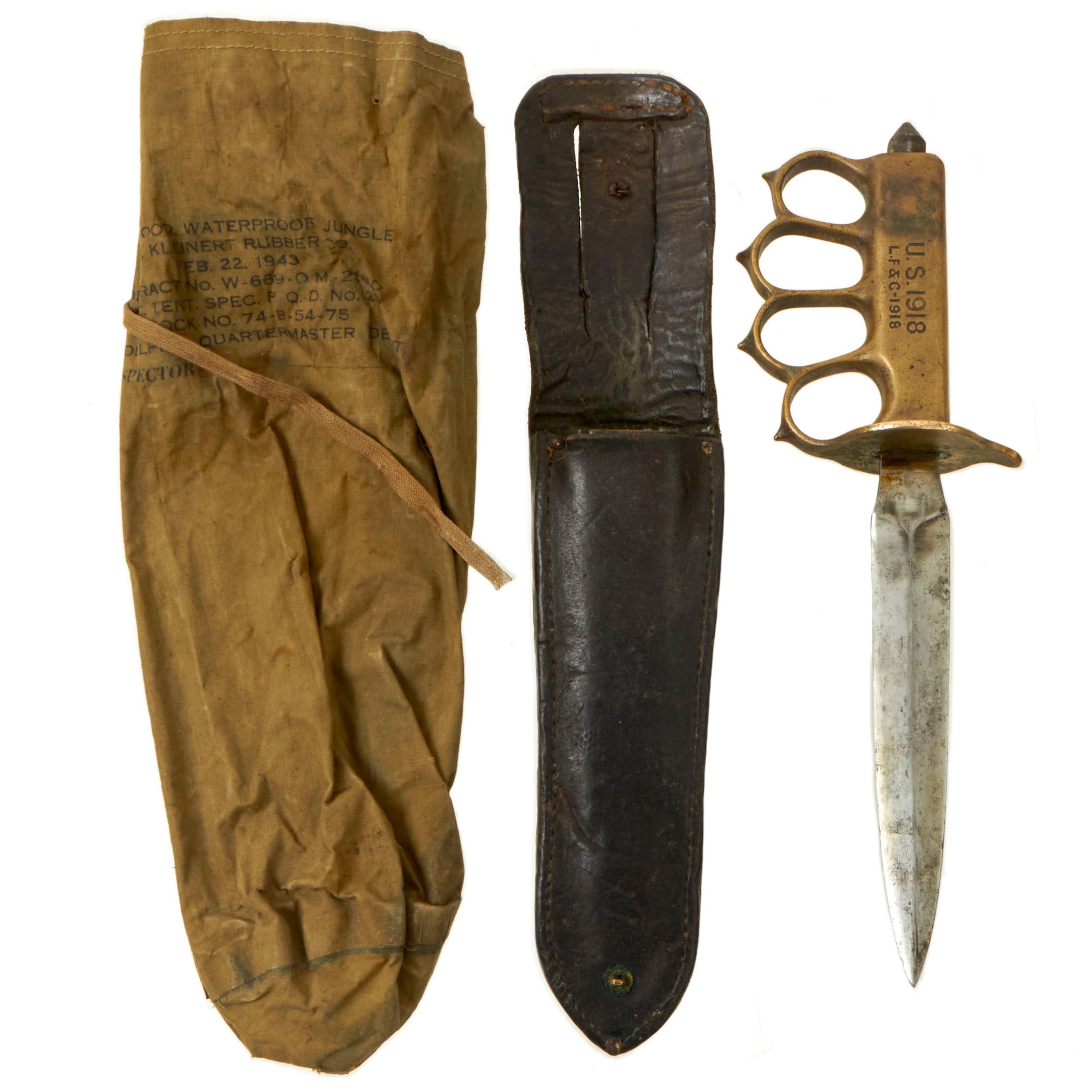 Original U.S. WWI Model 1918 Mark I Trench Knife by L. F. & C