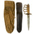 Original U.S. WWI Model 1918 Mark I Trench Knife by L. F. & C. with Steel Scabbard In Leather Belt Carrier and 1943 Dated Waterproofing Bag Original Items
