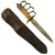 Original U.S. WWI Model 1918 Mark I Trench Knife by L. F. & C. with Steel Scabbard In Leather Belt Carrier and 1943 Dated Waterproofing Bag Original Items