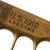 Original U.S. WWI Model 1918 Mark I Trench Knife by L. F. & C. with Steel Scabbard In Leather Belt Carrier and 1943 Dated Waterproofing Bag Original Items