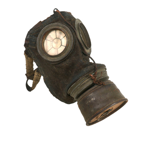 Original Imperial German WWI M1917 Ledermaske Gas Mask Original Items
