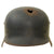 Original German WWII Army Heer M35 Single Decal KIA Shot Through Steel Helmet with Torn Liner & Chinstrap - SE66 Original Items