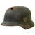 Original German WWII Army Heer M35 Single Decal KIA Shot Through Steel Helmet with Torn Liner & Chinstrap - SE66 Original Items