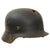 Original German WWII Army Heer M35 Single Decal KIA Shot Through Steel Helmet with Torn Liner & Chinstrap - SE66 Original Items