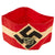 Original German WWII HJ National Youth Organization Member Armband with Luftwaffe Flak Helper Pin Original Items