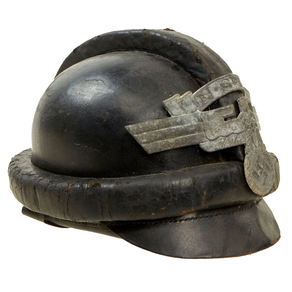 Original German WWII 2nd Pattern NSKK Crash Helmet in Size 56