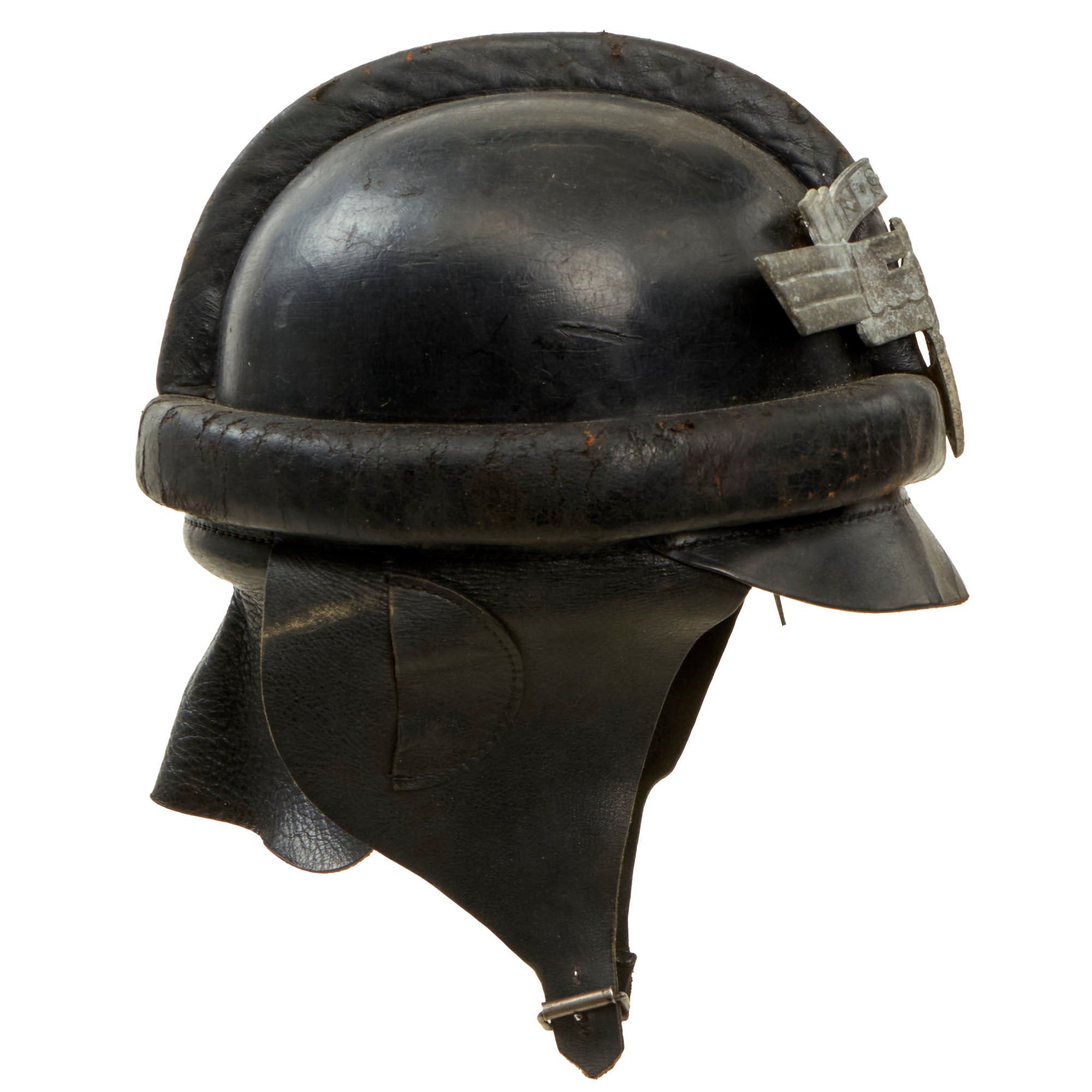 Original German WWII 2nd Pattern NSKK Crash Helmet in Size 56