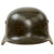 Original German WWII Luftwaffe M40 Single Decal Helmet Shell with 55cm Liner & Chinstrap - Stamped Q62 Original Items