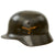 Original German WWII Luftwaffe M40 Single Decal Helmet Shell with 55cm Liner & Chinstrap - Stamped Q62 Original Items