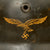 Original German WWII Luftwaffe M40 Single Decal Helmet Shell with 55cm Liner & Chinstrap - Stamped Q62 Original Items