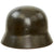 Original German WWII Luftwaffe M40 Single Decal Helmet Shell with 55cm Liner & Chinstrap - Stamped Q62 Original Items