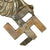 Original German WWII Luftwaffe Air Force Regimental Flag Pole Finial "Topper" Cutoff Eagle Insignia Original Items