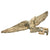 Original German WWII Luftwaffe Air Force Regimental Flag Pole Finial "Topper" Cutoff Eagle Insignia Original Items
