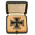 Original German WWII Iron Cross First Class 1939 with Pinback in Case - EKI - Unmarked Original Items