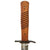 Original German WWI Trench Fighting Knife by Demag of Duisburg with Ribbed Grips & Scabbard Original Items