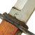 Original German WWI Trench Fighting Knife by Demag of Duisburg with Ribbed Grips & Scabbard Original Items