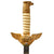 Original Brazilian Cold War Era Brazilian Air Force (Força Aérea Brasileira, FAB) Eagle Head Dress Dagger WIth Fluted Leather and Brass Scabbard by German Firm Eberle Original Items