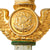 Original Brazilian Cold War Era Brazilian Air Force (Força Aérea Brasileira, FAB) Eagle Head Dress Dagger WIth Fluted Leather and Brass Scabbard by German Firm Eberle Original Items
