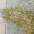 Original U.S. WWII Airborne "Zones of France" D-Day Silk Map - Dated March 1944 - WEA Western European Area - 22 ½” x 24” Original Items