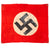 Original German WWII USGI Captured & Signed Panzer Tank & Vehicle ID Flag with Research - 117th Cavalry Recon. Squadron - Four Signatures KIA - 30" x 35” Original Items