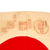 Original Japanese WWII Hand Painted Good Luck Flag with Multiple Identified Temple Stamps and Translation Pages - 29” x 34” Original Items
