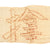 Original Japanese WWII Named Senninbari 1000 Stitch Belt with Temple Stamp, Paper Amulet, Offering Sheet, and Translation - 50” x 6” Original Items