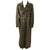 Original German WWII Heer Army Infantry Leutnant Officer's Private Purchase Gray Leather Greatcoat Original Items