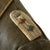 Original German WWII Heer Army Infantry Leutnant Officer's Private Purchase Gray Leather Greatcoat Original Items
