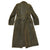 Original German WWII Heer Army Infantry Leutnant Officer's Private Purchase Gray Leather Greatcoat Original Items