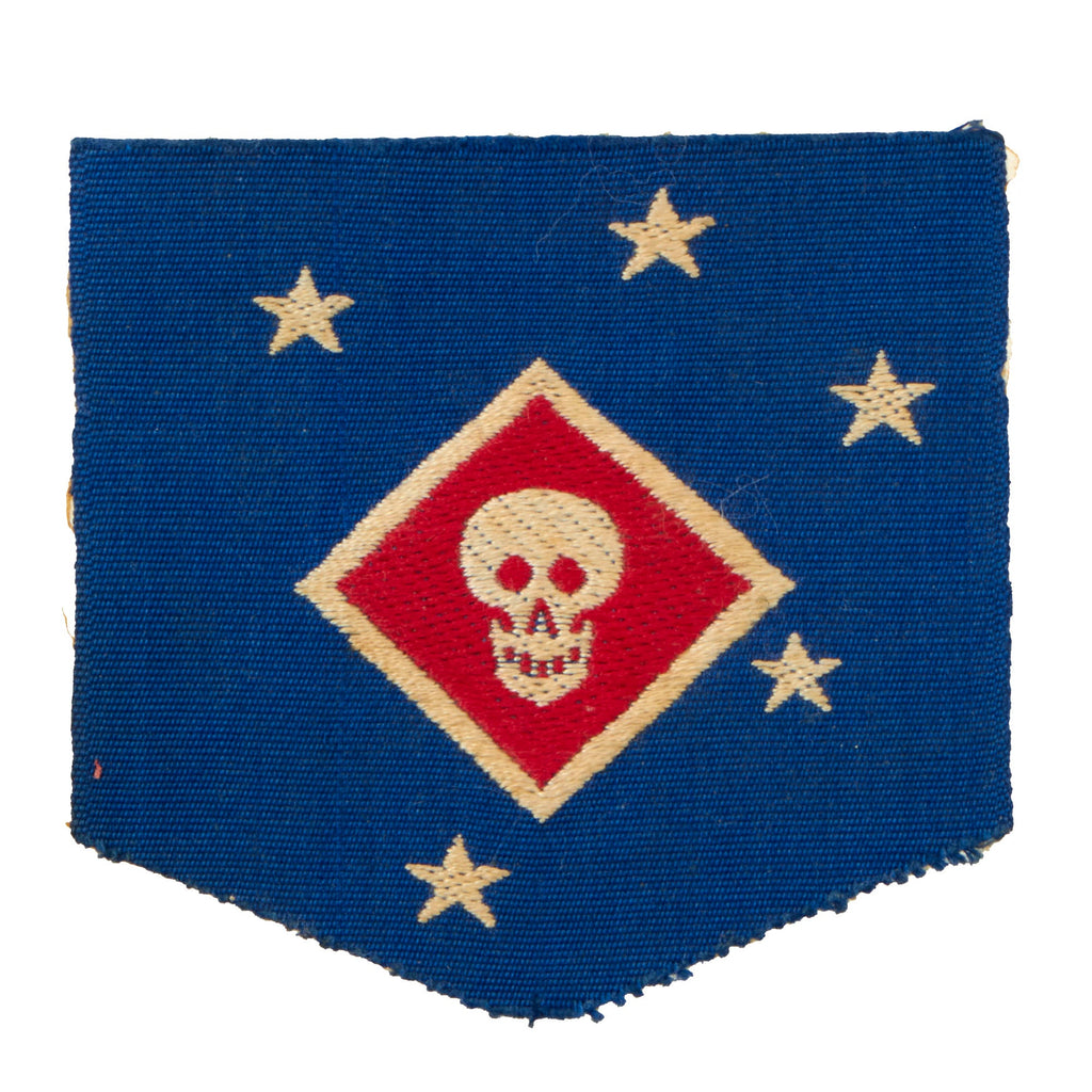 Original U.S. WWII USMC Raider Australian-Made Bevo-Woven Shoulder Patch Original Items