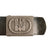 Original German WWII DRK Red Cross Black Leather Belt with Aluminum EM/NCO Buckle Original Items