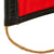 Original German WWII NSKK Vehicle Staff Car Pennant Flag with Leather Trim - 6 ¾" x 12 ¼" Original Items