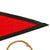 Original German WWII NSKK Vehicle Staff Car Pennant Flag with Leather Trim - 6 ¾" x 12 ¼" Original Items