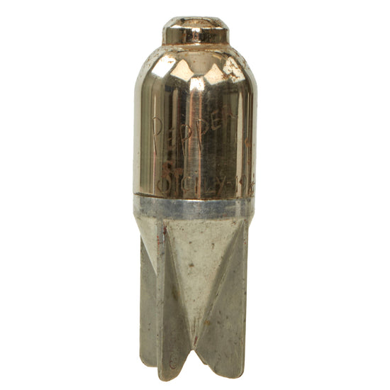 Original Italian WWII "Red Devil" 45mm Brixia Model 35 Mortar Bomb Turned Sicily GI Souvenir Pepper Shaker - Dated 1942 - Inert Original Items