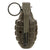 Original U.S. WWII MkII M21 Inert Practice Pineapple Fragmentation Hand Grenade with M6A3 / M10A3 Fuze Original Items