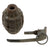 Original U.S. WWII MkII M21 Inert Practice Pineapple Fragmentation Hand Grenade with M6A3 / M10A3 Fuze Original Items