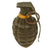 Original U.S. WWII Inert MkII Pineapple Grenade with Yellow Ring & M10A3 Fuze Original Items