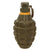 Original U.S. WWII Inert MkII Pineapple Grenade with Yellow Ring & M10A3 Fuze Original Items