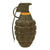 Original U.S. WWII Inert MkII Pineapple Grenade with Yellow Ring & M10A3 Fuze Original Items