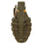 Original U.S. WWII Inert MkII Pineapple Grenade with Yellow Ring & M10A3 Fuze Original Items