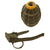 Original U.S. WWII Inert MkII Pineapple Grenade with Yellow Ring & M10A3 Fuze Original Items