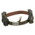 Original German WWII Heer Army EM/NCO Belt with Pebbled Aluminum Buckle by Overhoff & Cie and Two K98 Pouches Original Items