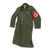 Original German WWII Reichsarbeitsdienst RAD Labor Service Vormann NCO's Greatcoat with Armband & Bullion Embroidered Unit Assignment Shield - Dated 1934 Original Items